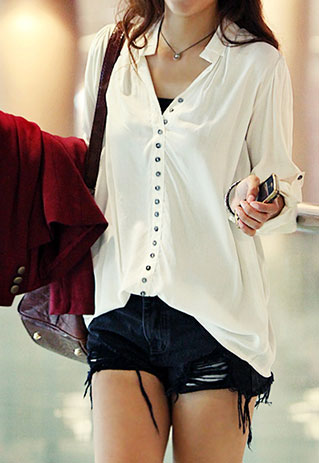 white blouse topshop